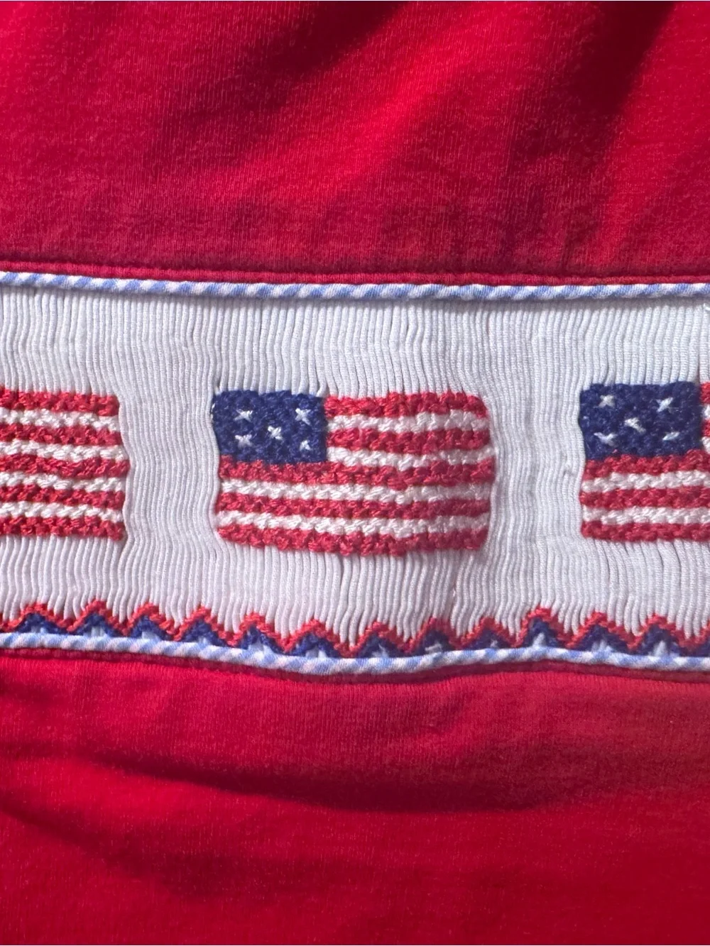Smock Monkey smocked flag